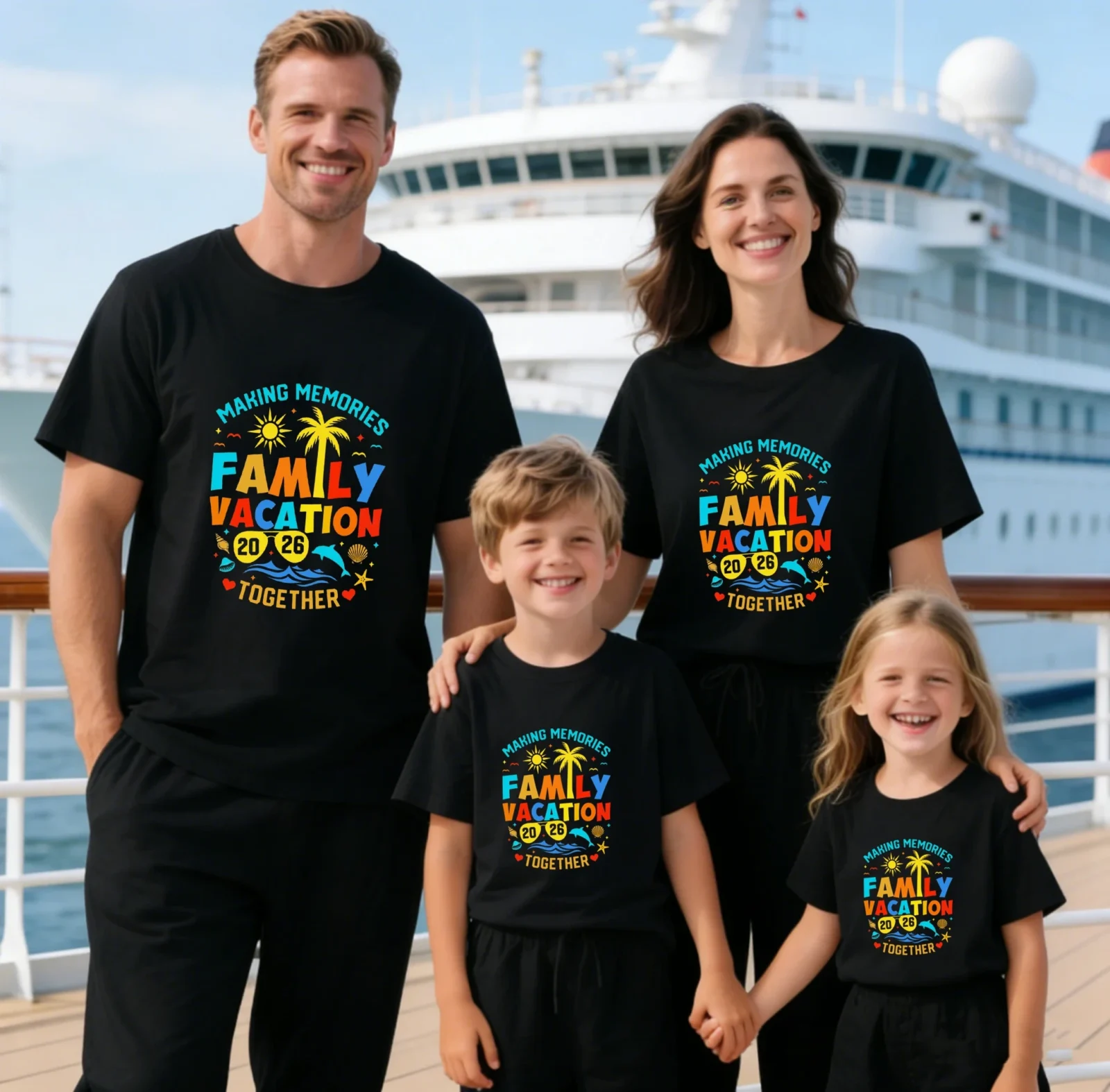 Family Vacation 2026 T-Shirt, Making Memories Together Vacation Tshirt, Family Beach Trip Shirt, Parents and Kids Tshirt Tops