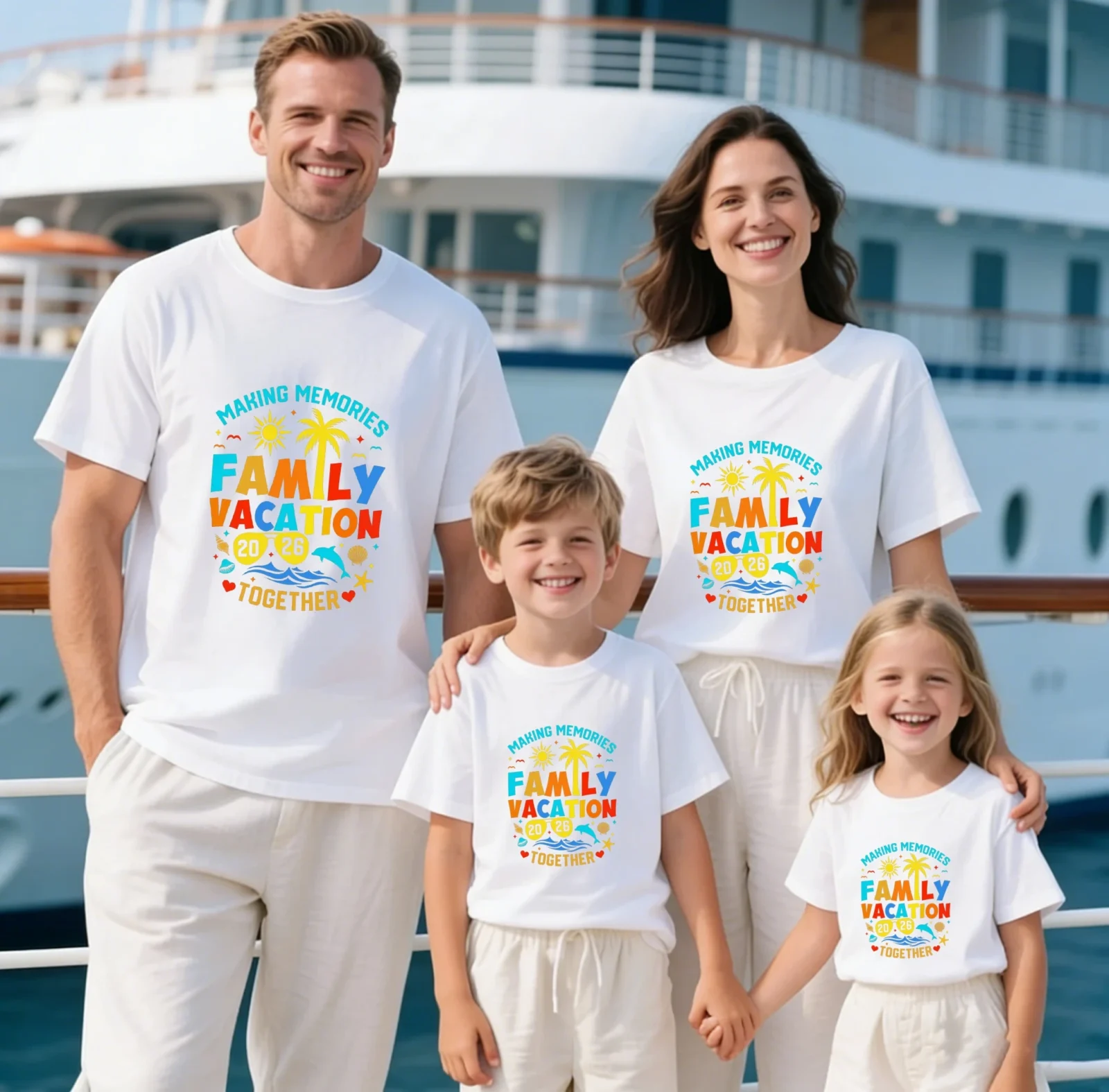 Family Vacation 2026 T-Shirt, Making Memories Together Vacation Tshirt, Family Beach Trip Shirt, Parents and Kids Tshirt Tops