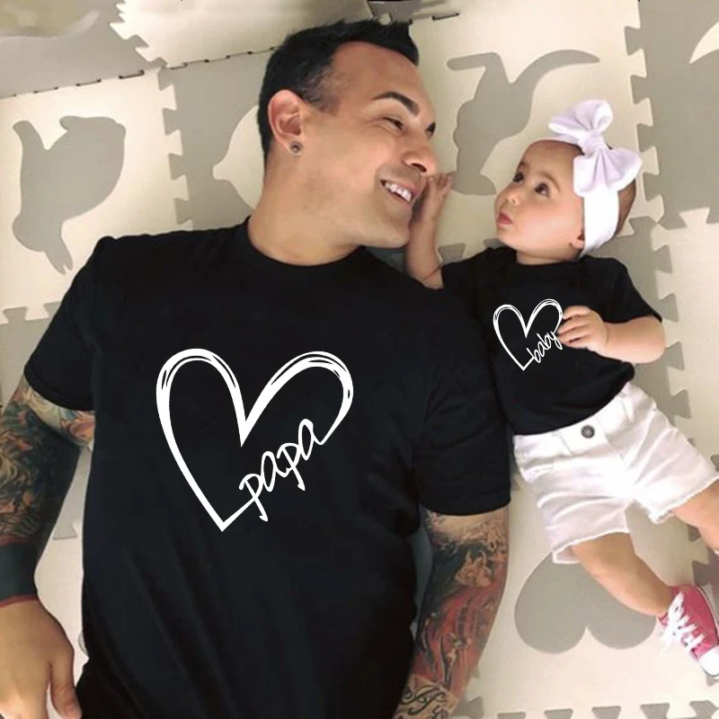 Funny Papa Mama Family Matching Outfits Daddy Mom Kids T-shirt Baby Bodysuit Family Look Father Son Clothes Father's Day Gift