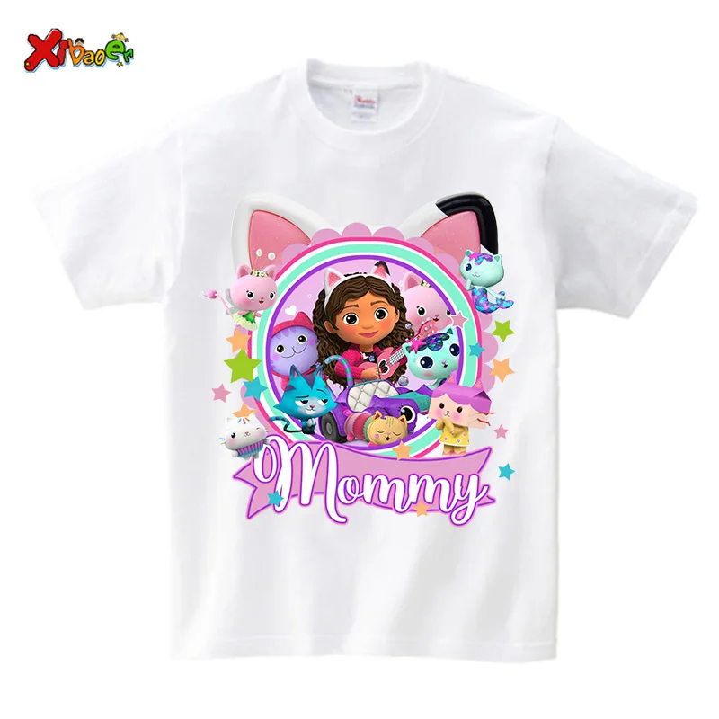 Girls Birthday Party T-shirt Custom Name Kids Matching Family Outfits Mom And Daughter Matching Clothes Family Look