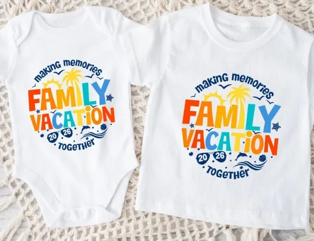 Custom Family Vacation 2026 Shirt Personalized Matching Family Parent Childs Memories Shirt Gift Beach Trip Casual Daliy Shirt