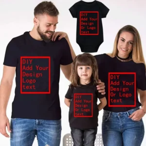 Infant Bodysuit Family Matching Tshirts Look Dad Mom Kids Tee Customized Your Design DIY Logo Printed Top First Vacation Outfit