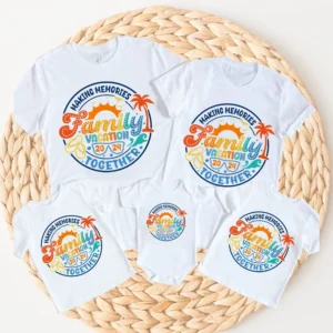 Family Vacation 2024 Making Memories Together Matching Shirts Family Vacation Shirt Daddy Mommy Baby and Kid Beach Trip Tee