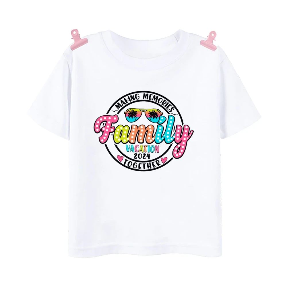 Making Memories Together Family Vacation 2024 Matching Outfit Adult Kids T-shirt Tops Baby Bodysuit Travel Faimily Look Clothes