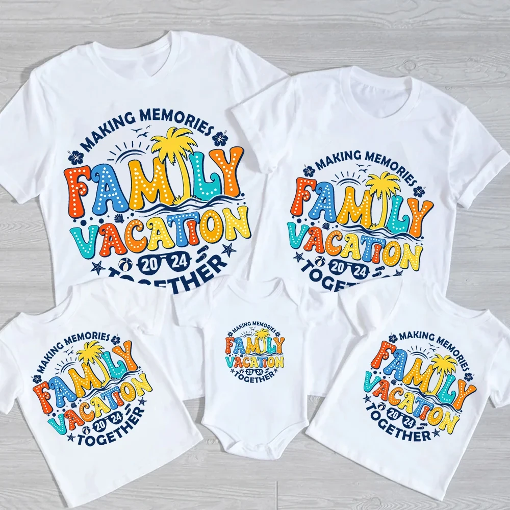 Making Memories Family Vacation 2024 Together Family Tshirt Travel Clothing Family Vacation Matching Shirts Summer Vacation Tee